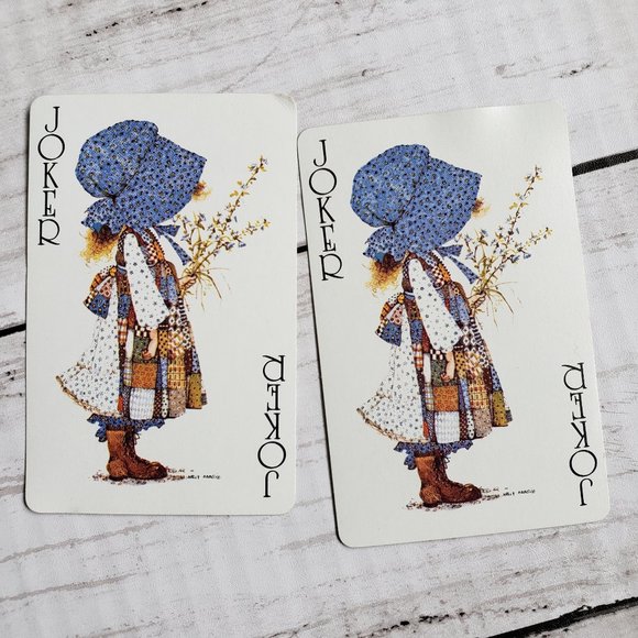 HOLLY HOBBIE Vintage Playing Cards - Complete w/2 Decks, 1 unused still sealed - Picture 8 of 10